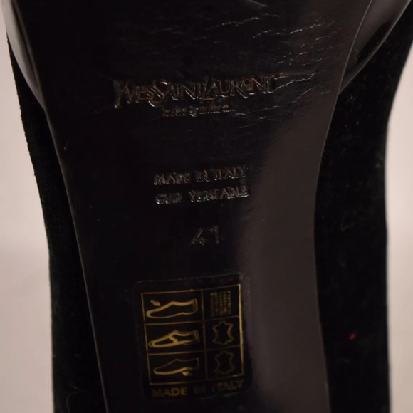 Yves Saint Laurent YSL Shoes Black
Patent Leather Classic Pump Heels size 10/41 - Picture 2 of 11